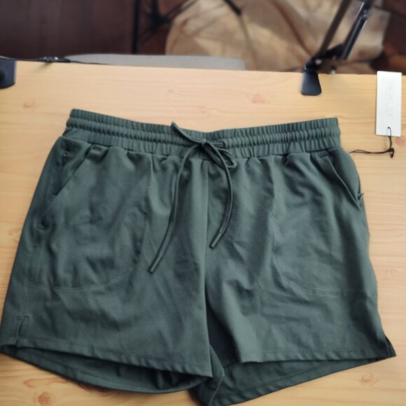 Rachel Zoe Dark Green Midrise Shorts Size L NWT Chic - Picture 5 of 12